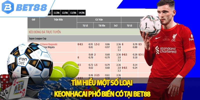 Một số kèo phổ biến tại nhà cái bet88